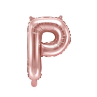 Balónik fóliový písmeno P Rose Gold 35 cm