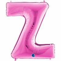 Balónik fóliový písmeno ružové Z 102 cm