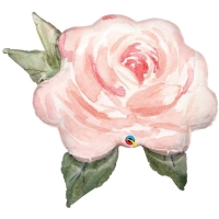 Balónik fóliový ružová ruža 91 cm