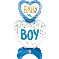 Balnik fliov samostatne stojaci Baby Boy Srdce 71 cm