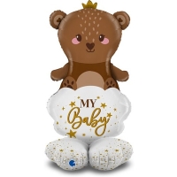 Balónik fóliový samostojný Medvedík My Baby 119 cm