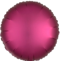 Balónik fóliový saténový kruh Granátové jablko 43 cm