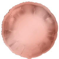 Balónik fóliový saténový kruh Rose Gold 43 cm