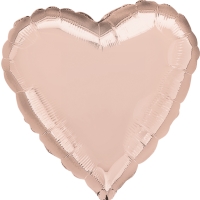Balónik fóliový srdce Rose Gold 43 cm
