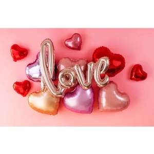 Balónek fóliový srdce červené 25cm 3ks