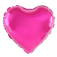 Bal�nek f�liov� srdce fuchsiov� 46 cm