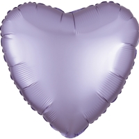 Balónik fóliový Srdce saténové lila 43 cm
