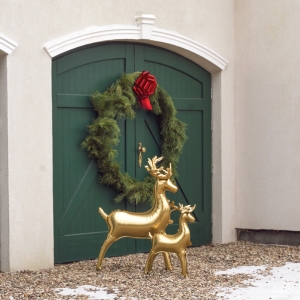 F�liov� bal�nek stoj�c� Sob zlat� 63 x 51 cm