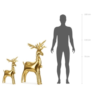 F�liov� bal�nek stoj�c� Sob zlat� 63 x 51 cm