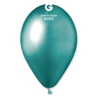 Balónik latexový 33cm chrómový zelený 1 ks