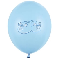 Balónik latexový Detské topánočky modrý 30 cm 1 ks