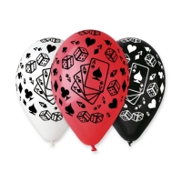Balnek latexov Karty 30cm 1ks
