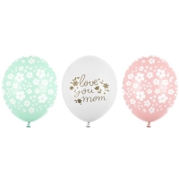 Balnik latexov "Love you Mom" mix 30 cm 1 ks
