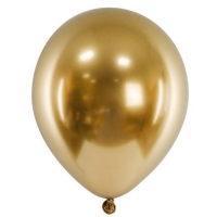 Balónik latexový chrómový zlatý 46 cm 1 ks
