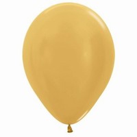 Balnek latexov metalick 10 ks - zlat