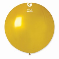 Balónik latexový metalický zlatý 100 cm