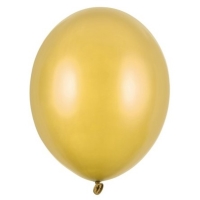Bal�nek latexov� metalick� zlat� 30 cm 1 ks
