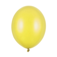 Bal�nek latexov� metalick� �lut� 27 cm 1 ks