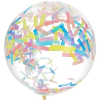 Balnek latexov s pastelovmi konfetami 61 cm 1 ks