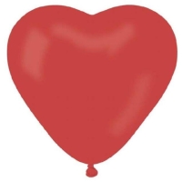 Balónik latexový srdce červené 16 cm