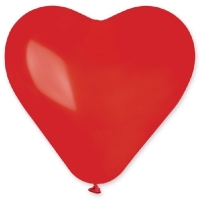Balónik latexový srdce červené 55 cm, 1 ks