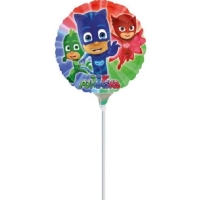Balónik na tyčke plnený vzduchom PJ Masks 23 cm
