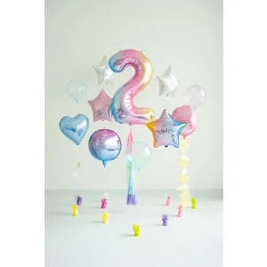 Balnek fliov slo 2 pastelov duhov 86 cm
