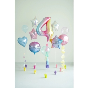 Balnek fliov slo 4 pastelov duhov 86 cm