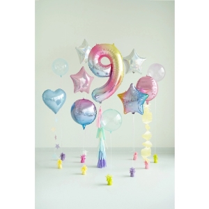 Balnek fliov slo 9 pastelov druhov 86 cm
