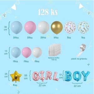 Balnkov girlanda Boy or Girl