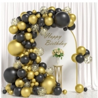 Balnkov girlanda Elegant Gold and Black