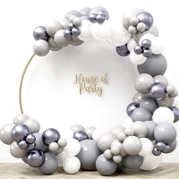 Balnkov girlanda Silver Happy