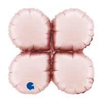 Balóniková základňa kvapky saténová pastelovo ružová 48 cm