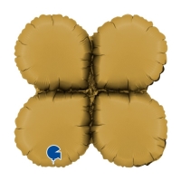 Balóniková základňa mini kvapky saténová zlatá 33 cm