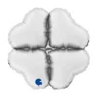Balóniková základňa mini srdce saténová biela 30 cm