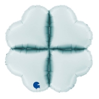 Balóniková základňa mini srdce saténová pastelovo modrá 30 cm