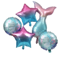 Balónkový buket Mermaid 5 ks