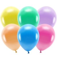 Balonky Eco 30cm metalizovan, mix (1 bal. / 10 ks)