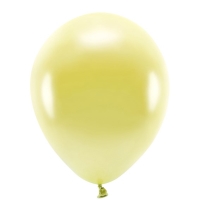 Balonky Eco 30cm metalizovan, svtl lut (1 bal. / 100 ks.)