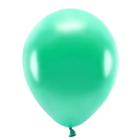 Balonky Eco 30cm metalizovan, zelen (1 bal. / 10 ks)