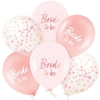 Balnky latexov Bride to be rosegold 30 cm 6 ks