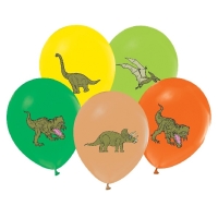 Balóniky latexové Dinosaury 30 cm, 5 ks