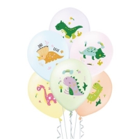 Balniky latexov Dinosaury 30 cm 6 ks