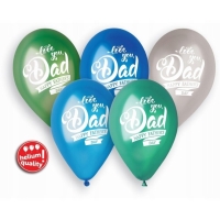 Balniky latexov Fathers day mix 30 cm 5 ks