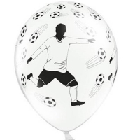 Balniky latexov Futbalista 30 cm 6 ks