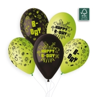 Balnky latexov Happy Birthday TNT 33cm 5ks