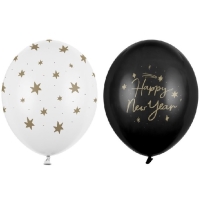 Balniky latexov Happy New Year 30 cm 50 ks