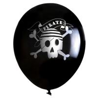 Balóniky latexové Pirát 30 cm, 6 ks