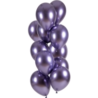 Balóniky latexové Ultra Shine Purple 33 cm, 12 ks