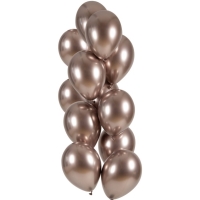 Balniky latexov Ultra Shine Rose Gold 33 cm, 12 ks
